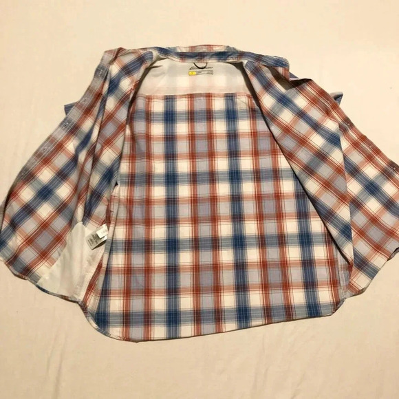 Eddie Bauer Travex Button Shirt Womens  Size XL Plaid Short Sleeve Shirt - Picture 10 of 16